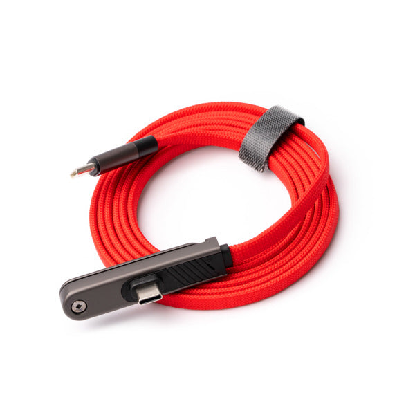 Stamina Pryor charging cable with phone stand, ready for laser engraving