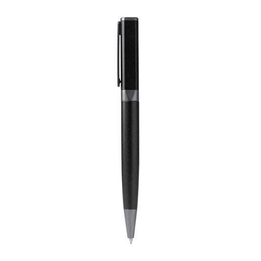Stamina Rotelo recycled aluminium ball pen in black, ready for laser engraving