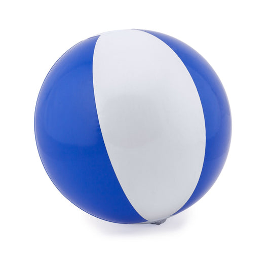 Stamina Saona pVC inflatable ball in white/royal blue, ready for logo printing