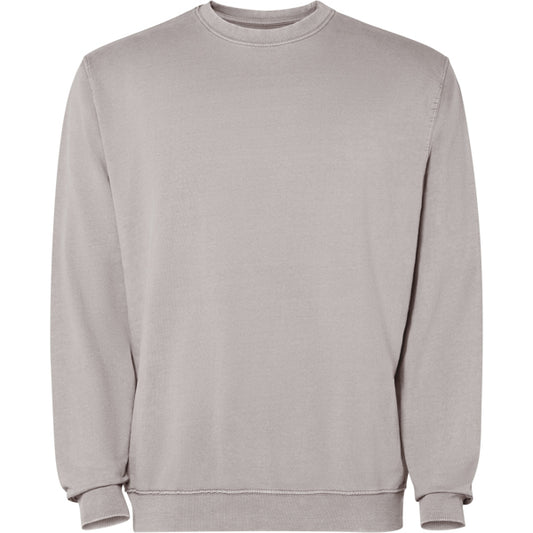 Roly Jaya unisex sweatshirt in stone grey wash, ready for logo printing or embroidery