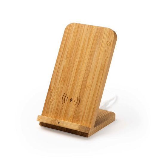 Stamina Gravity bamboo wireless charger, ready for laser engraving