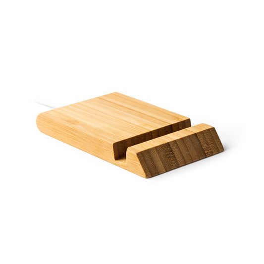 Stamina Gamma bamboo wireless charger, ready for laser engraving