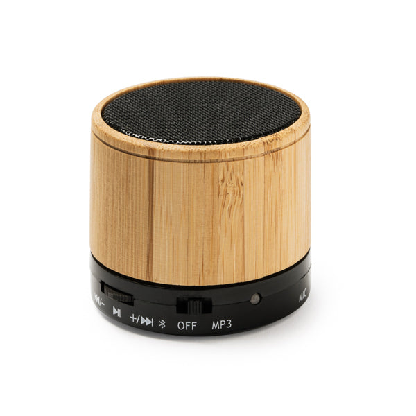 Stamina Nervo natural bamboo Bluetooth speaker, ready for laser engraving