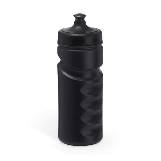 Stamina Running pE sports bottle 520 ml in black, ready for logo printing