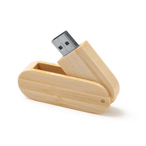 Stamina Gudar natural bamboo USB flash drive, ready for logo printing