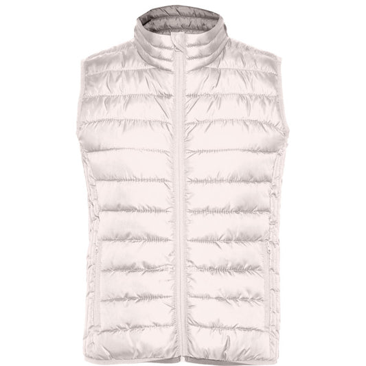 Roly Oslo Woman women's padded gilet in vintage white, ready for logo printing or embroidery