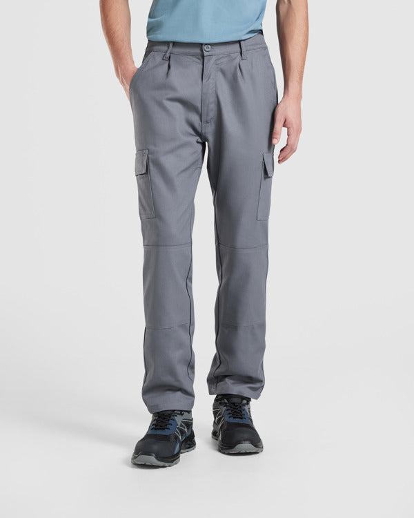 Roly WRK Safety men's trousers in black, alternative view, ready for logo printing or embroidery
