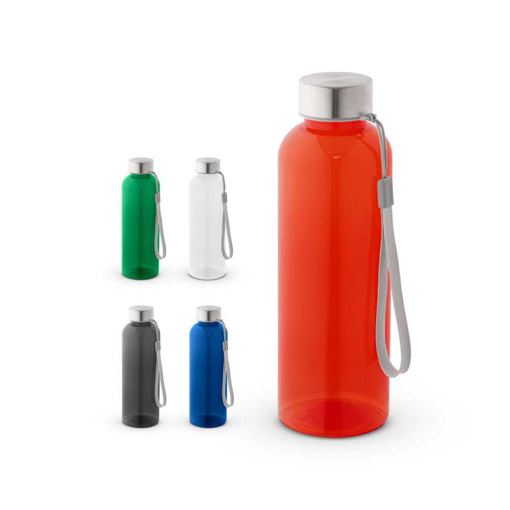 ENDERS M - Botella de PET reciclado (100% rPET) con acabado translúcido brillante 600 ml
