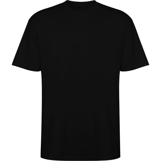 Roly Bull unisex T-shirt in black, ready for logo printing or embroidery