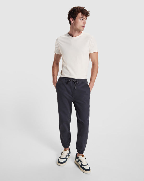 Roly Flexar unisex trousers in black, alternative view, ready for logo printing or embroidery