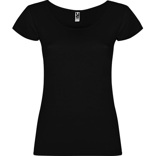 Roly Guadalupe women's T-shirt in black, ready for logo printing or embroidery