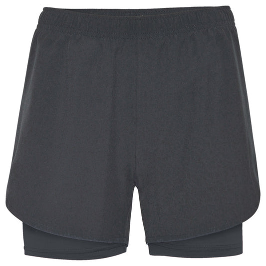 Roly Lanus women's shorts in ebony/ebony, ready for logo printing or embroidery