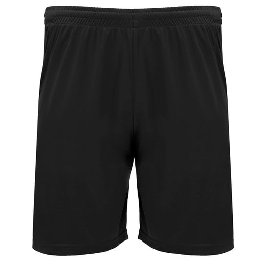 Roly Dortmund men's shorts in black, ready for logo printing or embroidery