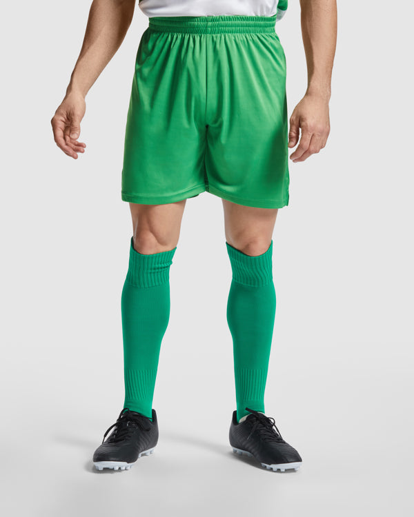 Roly Dortmund men's shorts in white, alternative view, ready for logo printing or embroidery