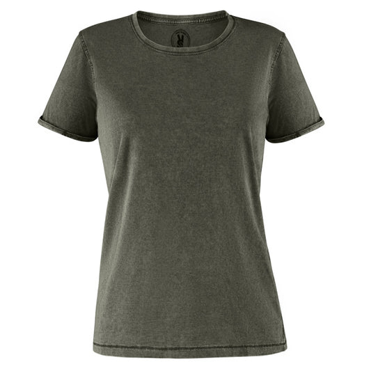 Roly Husky Woman women's T-shirt in dark army green, ready for logo printing or embroidery