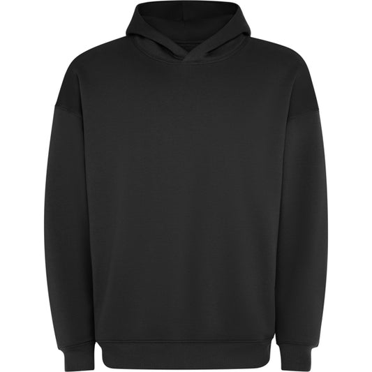 Roly Otto unisex hoodie in black, ready for logo printing or embroidery
