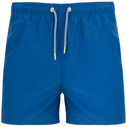 Roly Balos men's swim shorts in royal blue, ready for logo printing or embroidery