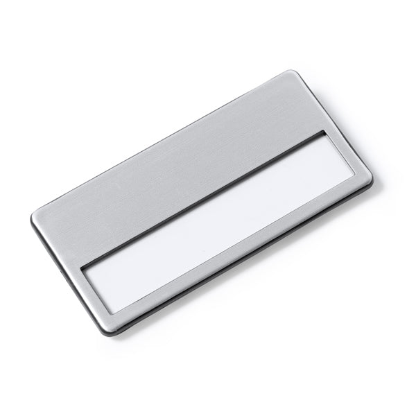 Stamina Ganda aluminium badge holder, ready for laser engraving