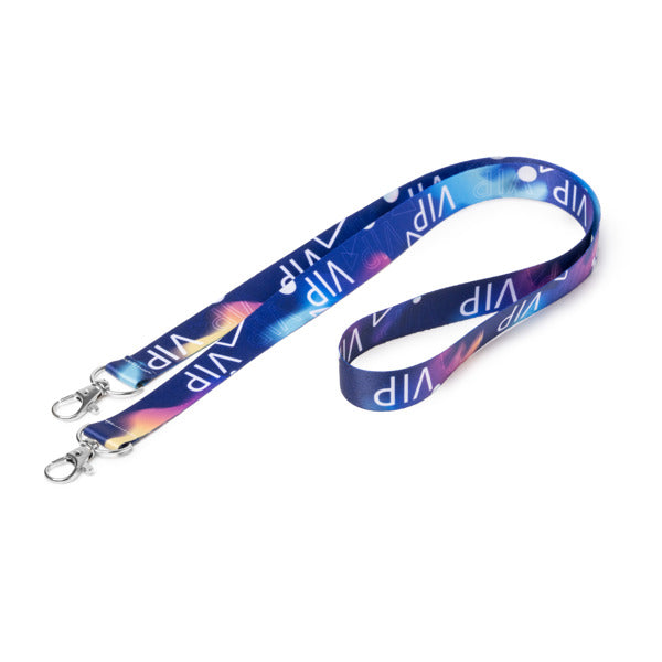 Stamina Sinatra double polyester lanyard, ready for logo printing