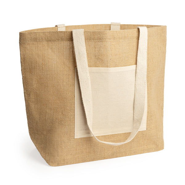 Stamina Gavia jute and natural cotton tote bag, ready for logo printing