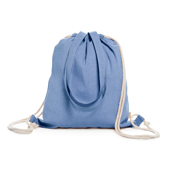 Stamina Varese polyester and recycled cotton drawstring bag, ready for logo printing