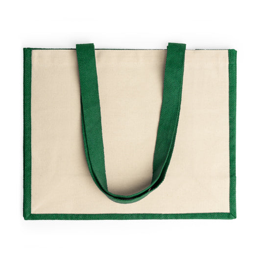 Stamina Nantes cotton tote bag in fern green, ready for logo printing