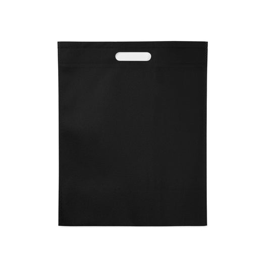 Stamina Donet 80 gsm non-woven tote bag in black, ready for logo printing