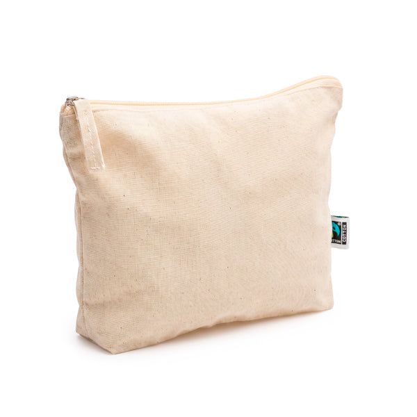 Stamina Zigari fairtrade cotton toiletry bag, ready for logo printing