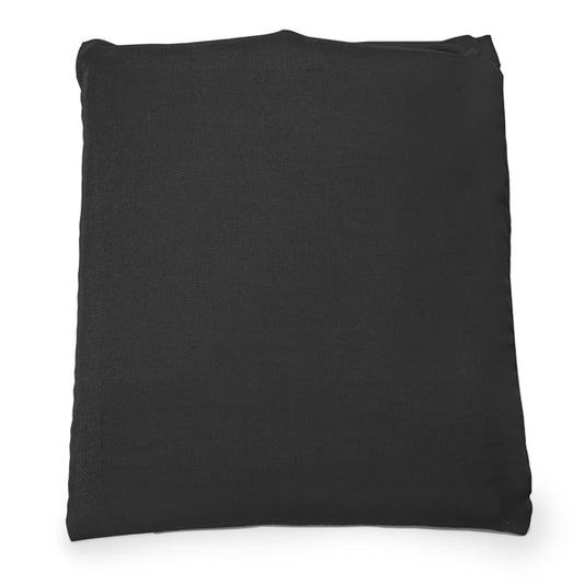 Stamina Pantala 190T recycled polyester (RPET) shopping bag in black, ready for logo printing