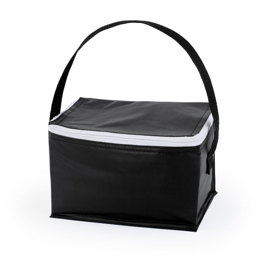 Stamina Tibu isothermal aluminium cooler bag in black, ready for logo printing