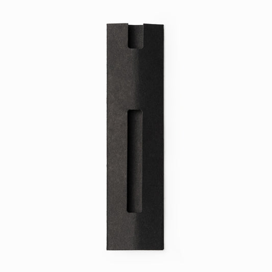 Stamina Burton cardboard ball pen in black, ready for logo printing