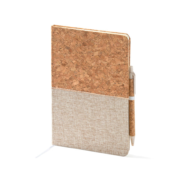 Stamina Robin cork notebook A5, ready for laser engraving