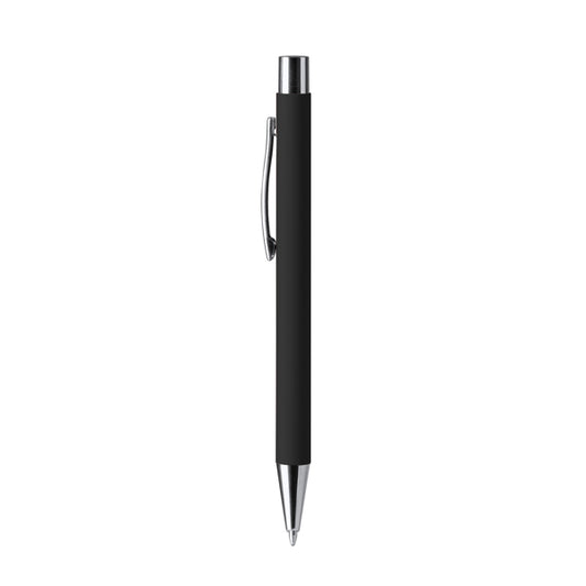 Stamina Dover push ball pen in black, ready for logo printing