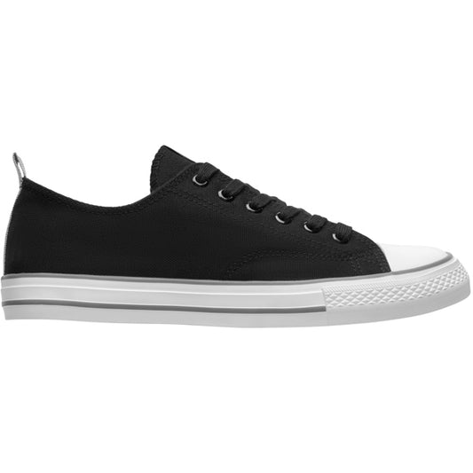 Roly WRK Biles unisex work trainers in black, ready for logo printing or embroidery