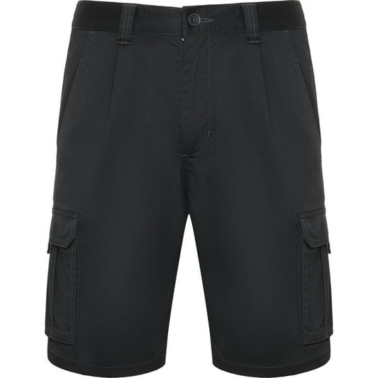 Roly WRK Vitara unisex shorts in lead, ready for logo printing or embroidery