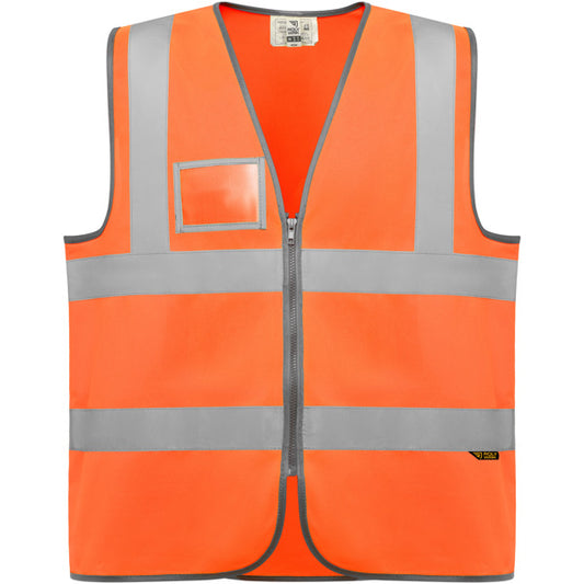 Roly WRK Polux unisex gilet in fluor orange, ready for logo printing or embroidery