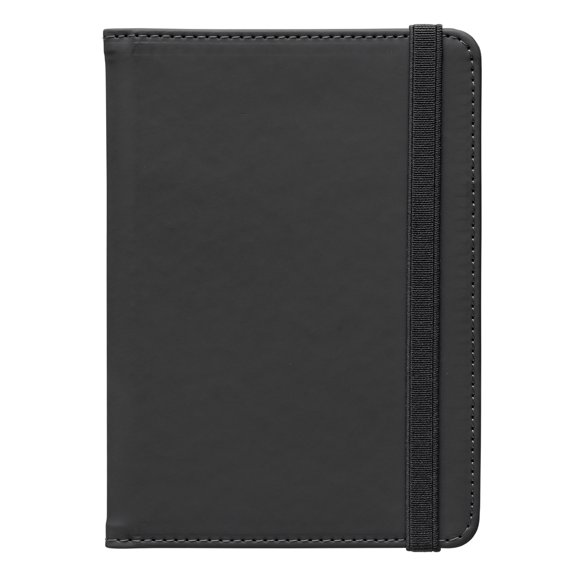 Malmö Recycled Passport Travel Wallet promotional travel accessory in black printed with your company logo