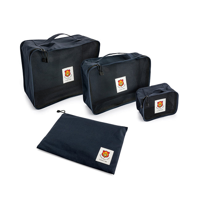 Travel Smart Bag Set, Set of 4 Bags branded travel bag in black printed with your company logo