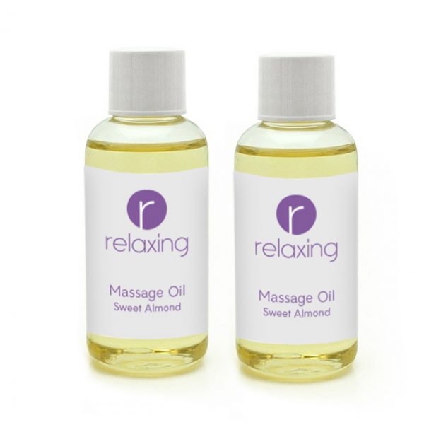 Sweet Almond Massage Oil (50ml) branded sweet treat in clear printed with your company logo
