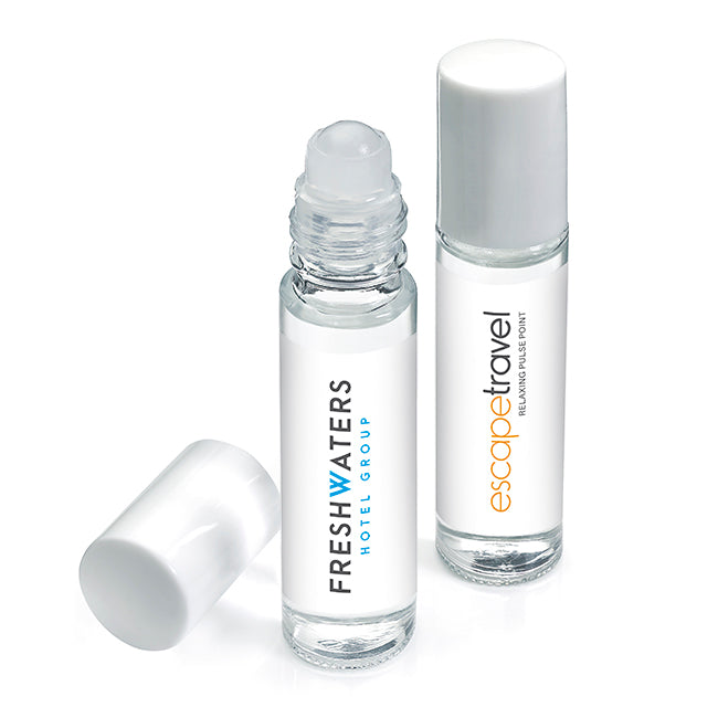 Roll On Pulse Point (10ml) branded personal care item in clear printed with your company logo