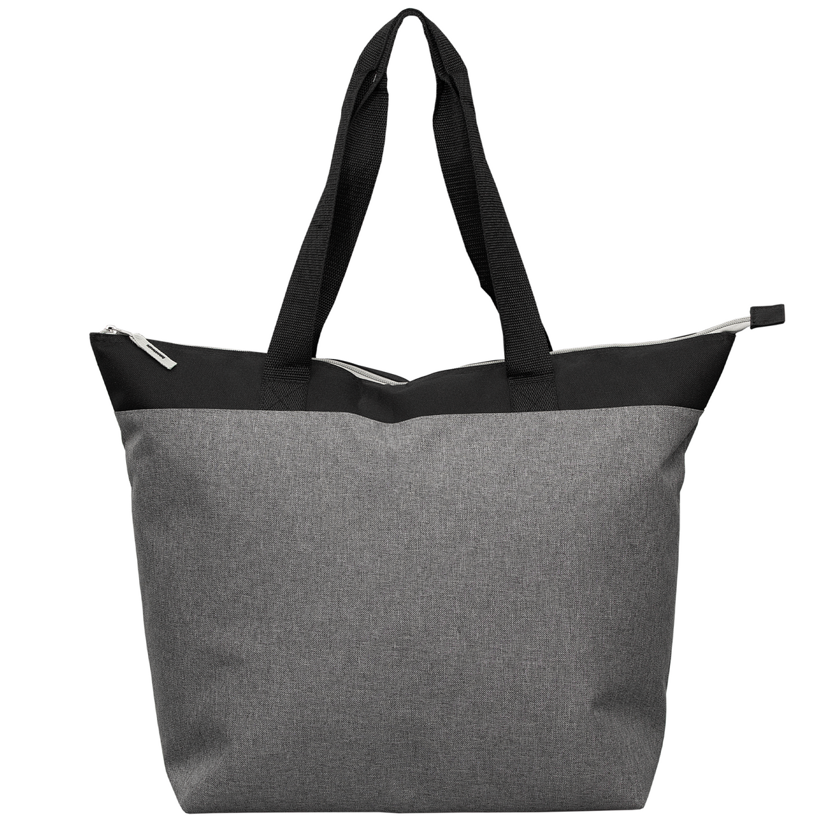 Metropolis™ Large Cooler Tote Bag promotional cooler bag in gray printed with your company logo