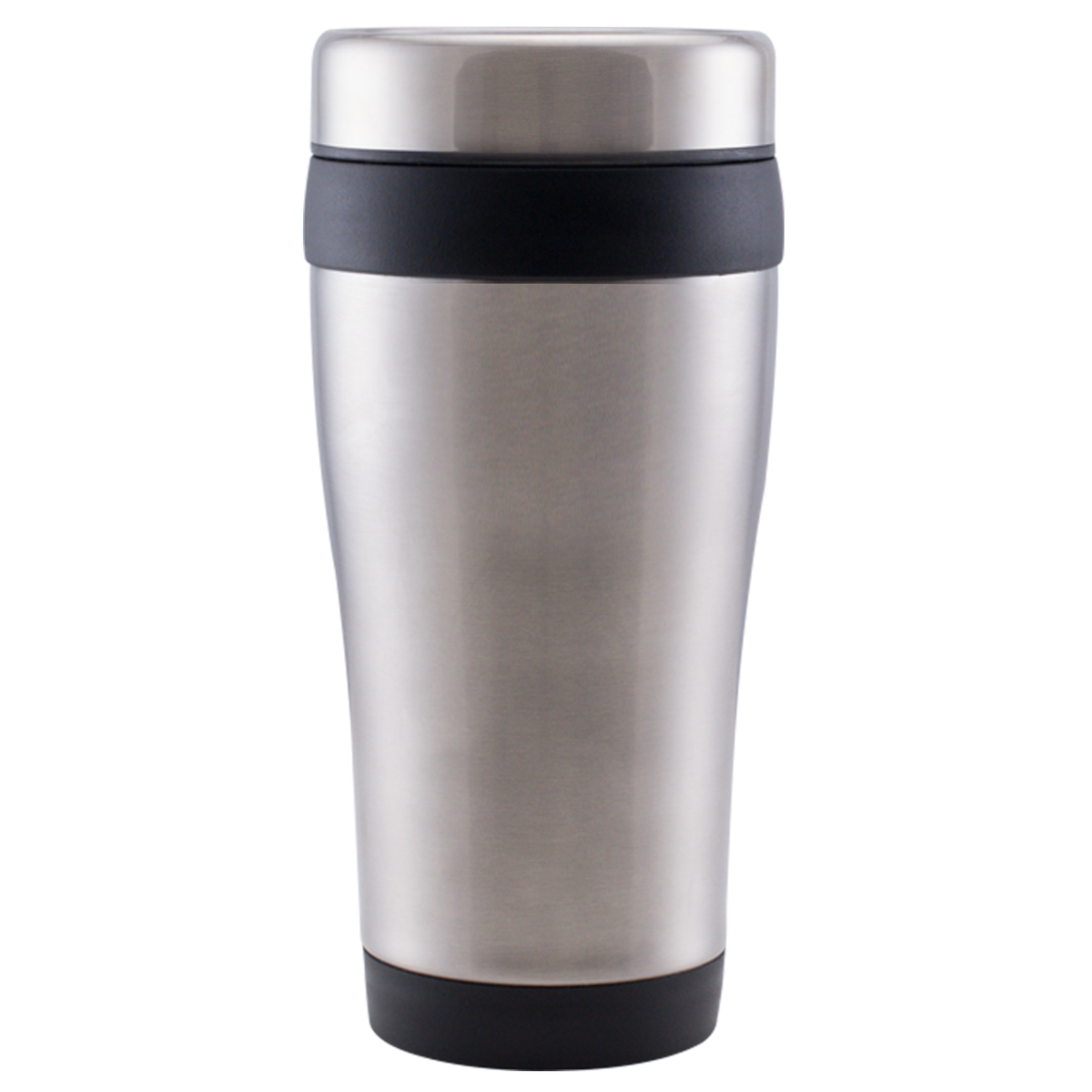 Legend promotional travel cup in black printed with your company logo