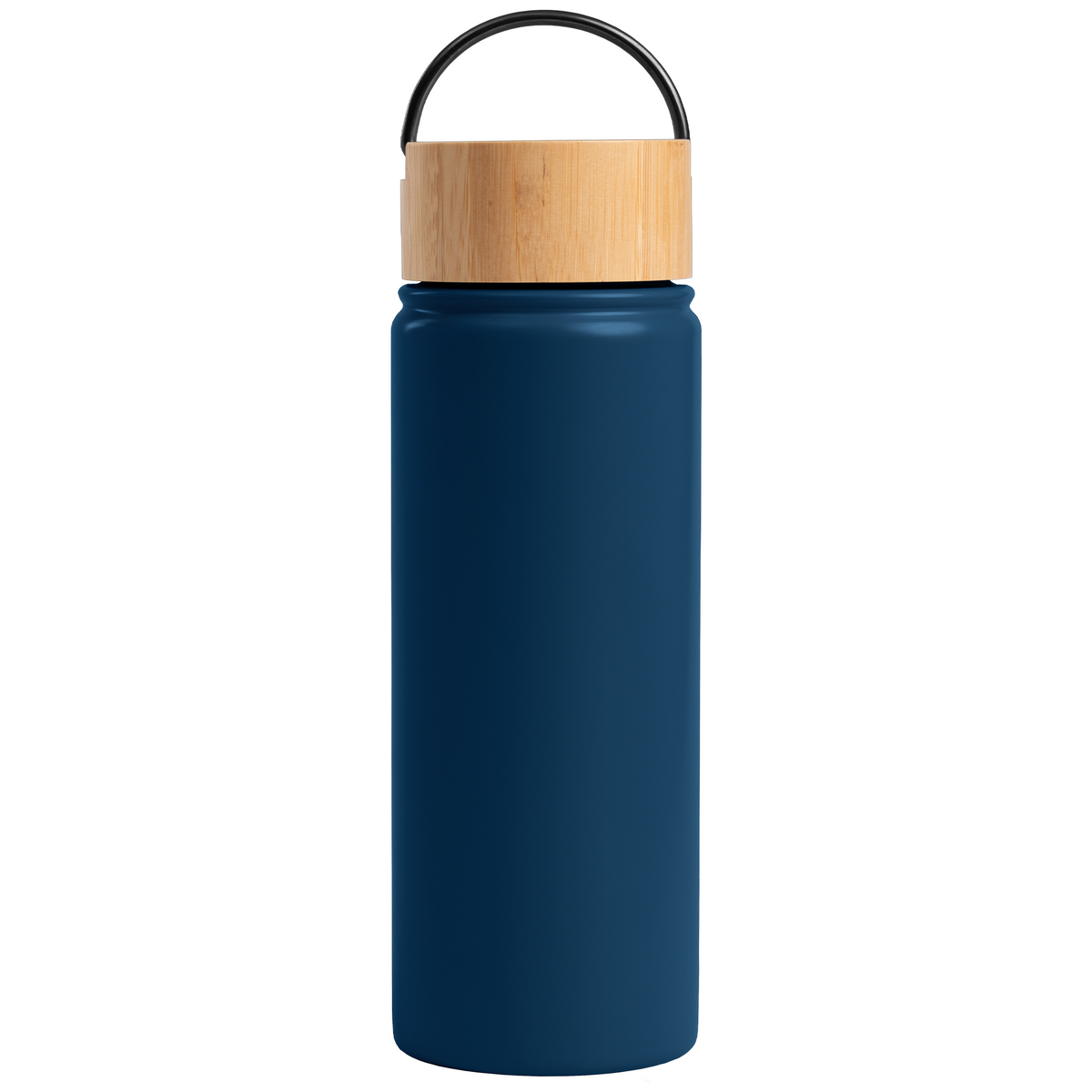 Reborn promotional bottle in navy blue laser engraved with your company logo