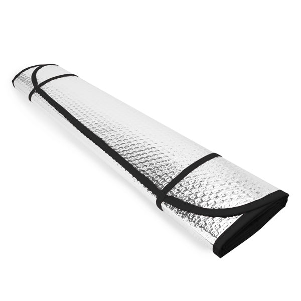 Stamina Kini aluminium and foam car sun shield in black, ready for logo printing