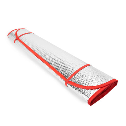 Stamina Kini aluminium and foam car sun shield in red, ready for logo printing