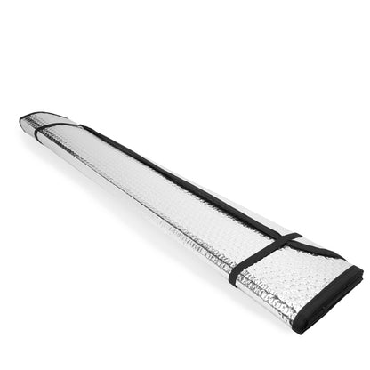 Stamina Batur bubble aluminium car sun shield in black, ready for logo printing