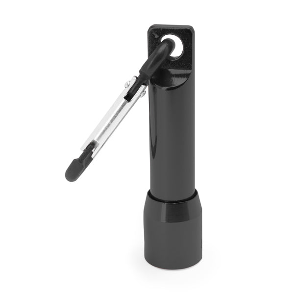Stamina Hale aluminium torch in black, ready for laser engraving