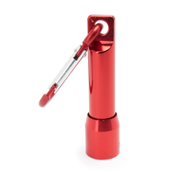 Stamina Hale aluminium torch in red, ready for laser engraving