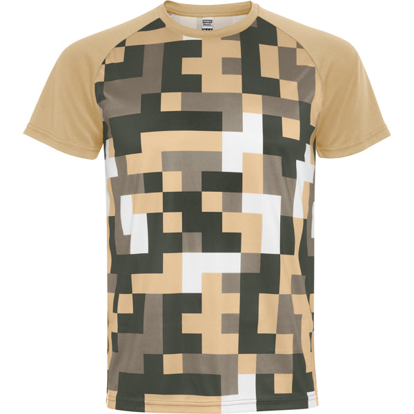 Roly Ventor unisex T-shirt in sand, ready for logo printing or embroidery