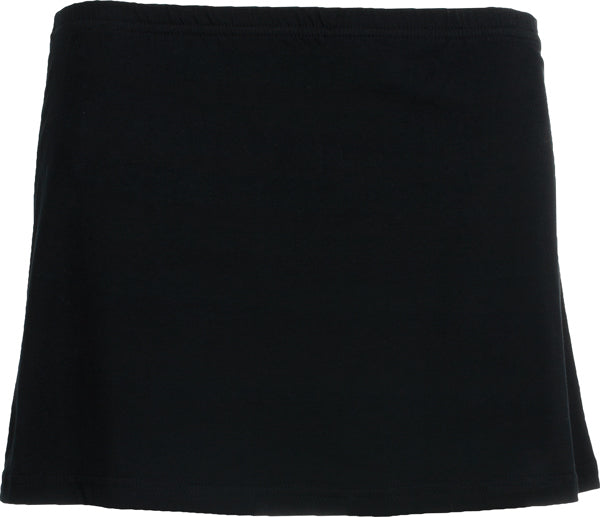 Roly Patty women's skirt in black, ready for logo printing or embroidery